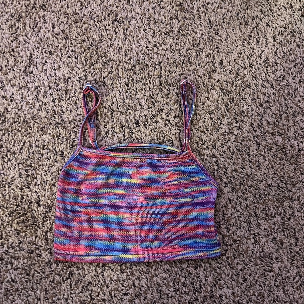 Shein cropped backless top